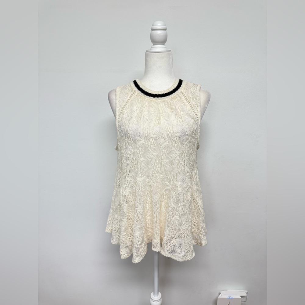 FREE PEOPLE Maisie Tank Top In Ivory Combo S.